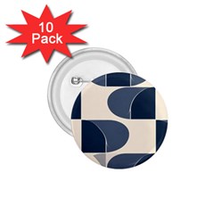 A Minimalist Pattern With Simple Lines And Shapes, Creating A Clean And Modern Aesthetic 04 1 75  Buttons (10 Pack)