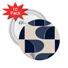 A Minimalist Pattern With Simple Lines And Shapes, Creating A Clean And Modern Aesthetic 04 2 25  Buttons (10 Pack)  by myclothy