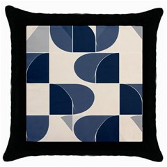 A Minimalist Pattern With Simple Lines And Shapes, Creating A Clean And Modern Aesthetic 04 Throw Pillow Case (black)