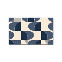 A Minimalist Pattern With Simple Lines And Shapes, Creating A Clean And Modern Aesthetic 04 Sticker (rectangular)