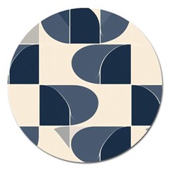 A Minimalist Pattern With Simple Lines And Shapes, Creating A Clean And Modern Aesthetic 04 Magnet 5  (round)