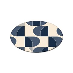 A Minimalist Pattern With Simple Lines And Shapes, Creating A Clean And Modern Aesthetic 04 Sticker Oval (100 Pack)