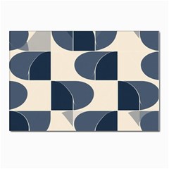 A Minimalist Pattern With Simple Lines And Shapes, Creating A Clean And Modern Aesthetic 04 Postcard 4 x 6  (pkg Of 10)