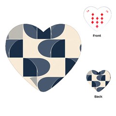 A Minimalist Pattern With Simple Lines And Shapes, Creating A Clean And Modern Aesthetic 04 Playing Cards Single Design (heart)