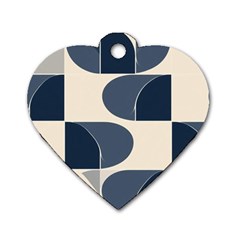 A Minimalist Pattern With Simple Lines And Shapes, Creating A Clean And Modern Aesthetic 04 Dog Tag Heart (one Side)