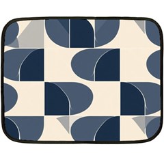 A Minimalist Pattern With Simple Lines And Shapes, Creating A Clean And Modern Aesthetic 04 Fleece Blanket (mini)