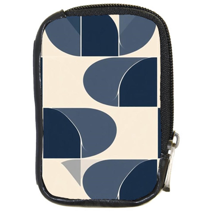 A Minimalist Pattern With Simple Lines And Shapes, Creating A Clean And Modern Aesthetic 04 Compact Camera Leather Case