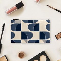 A Minimalist Pattern With Simple Lines And Shapes, Creating A Clean And Modern Aesthetic 04 Cosmetic Bag (small) by myclothy