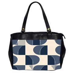 A Minimalist Pattern With Simple Lines And Shapes, Creating A Clean And Modern Aesthetic 04 Oversize Office Handbag (2 Sides) by myclothy