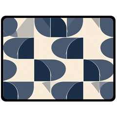 A Minimalist Pattern With Simple Lines And Shapes, Creating A Clean And Modern Aesthetic 04 Fleece Blanket (large)