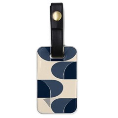 A Minimalist Pattern With Simple Lines And Shapes, Creating A Clean And Modern Aesthetic 04 Luggage Tag (one Side)