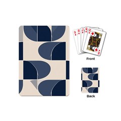 A Minimalist Pattern With Simple Lines And Shapes, Creating A Clean And Modern Aesthetic 04 Playing Cards Single Design (mini) by myclothy