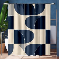 A Minimalist Pattern With Simple Lines And Shapes, Creating A Clean And Modern Aesthetic 04 Shower Curtain 60  X 72  (medium) 