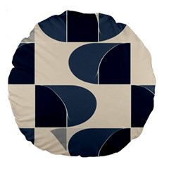 A Minimalist Pattern With Simple Lines And Shapes, Creating A Clean And Modern Aesthetic 04 Large 18  Premium Round Cushions