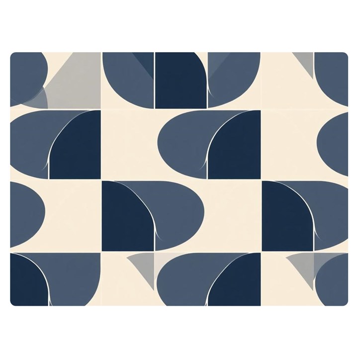 A Minimalist Pattern With Simple Lines And Shapes, Creating A Clean And Modern Aesthetic 04 Premium Plush Fleece Blanket (Extra Small)