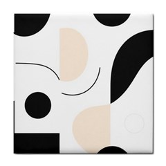 A Minimalist Pattern With Simple Lines And Shapes, Creating A Clean And Modern Aesthetic 05 Tile Coaster