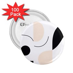 A Minimalist Pattern With Simple Lines And Shapes, Creating A Clean And Modern Aesthetic 05 2 25  Buttons (100 Pack) 