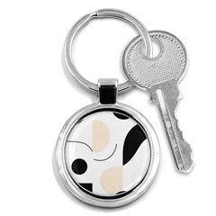 A Minimalist Pattern With Simple Lines And Shapes, Creating A Clean And Modern Aesthetic 05 Key Chain (round)