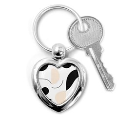 A Minimalist Pattern With Simple Lines And Shapes, Creating A Clean And Modern Aesthetic 05 Key Chain (heart)