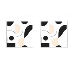 A Minimalist Pattern With Simple Lines And Shapes, Creating A Clean And Modern Aesthetic 05 Cufflinks (square)