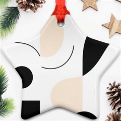 A Minimalist Pattern With Simple Lines And Shapes, Creating A Clean And Modern Aesthetic 05 Star Ornament (two Sides) by myclothy