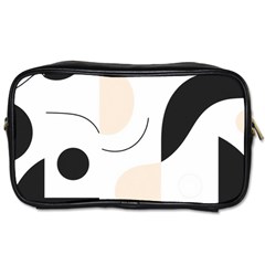 A Minimalist Pattern With Simple Lines And Shapes, Creating A Clean And Modern Aesthetic 05 Toiletries Bag (one Side)