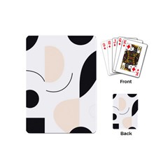 A Minimalist Pattern With Simple Lines And Shapes, Creating A Clean And Modern Aesthetic 05 Playing Cards Single Design (mini)