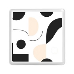 A Minimalist Pattern With Simple Lines And Shapes, Creating A Clean And Modern Aesthetic 05 Memory Card Reader (square)