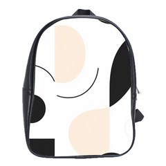 A Minimalist Pattern With Simple Lines And Shapes, Creating A Clean And Modern Aesthetic 05 School Bag (xl)