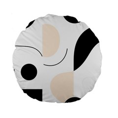 A Minimalist Pattern With Simple Lines And Shapes, Creating A Clean And Modern Aesthetic 05 Standard 15  Premium Flano Round Cushions