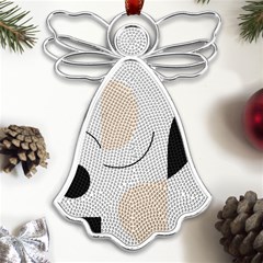 A Minimalist Pattern With Simple Lines And Shapes, Creating A Clean And Modern Aesthetic 05 Metal Loving Angel Silver  by myclothy