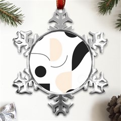 A Minimalist Pattern With Simple Lines And Shapes, Creating A Clean And Modern Aesthetic 05 Metal Small Snowflake Ornament by myclothy