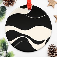 A Minimalist Pattern With Simple Lines And Shapes, Creating A Clean And Modern Aesthetic 06 Ornament (round)