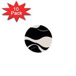 A Minimalist Pattern With Simple Lines And Shapes, Creating A Clean And Modern Aesthetic 06 1  Mini Buttons (10 pack)  Front