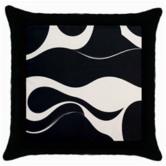 A Minimalist Pattern With Simple Lines And Shapes, Creating A Clean And Modern Aesthetic 06 Throw Pillow Case (black)