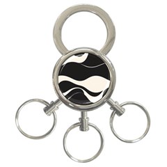 A Minimalist Pattern With Simple Lines And Shapes, Creating A Clean And Modern Aesthetic 06 3-ring Key Chain