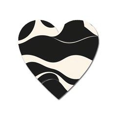 A Minimalist Pattern With Simple Lines And Shapes, Creating A Clean And Modern Aesthetic 06 Heart Magnet