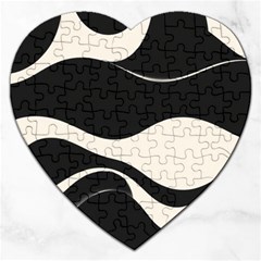 A Minimalist Pattern With Simple Lines And Shapes, Creating A Clean And Modern Aesthetic 06 Jigsaw Puzzle (heart) by myclothy