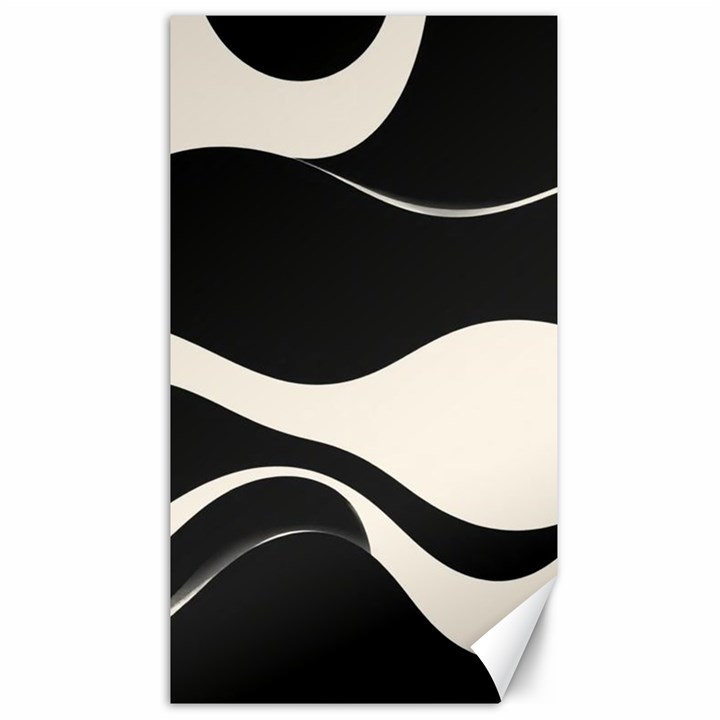 A Minimalist Pattern With Simple Lines And Shapes, Creating A Clean And Modern Aesthetic 06 Canvas 40  x 72 