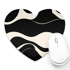 A Minimalist Pattern With Simple Lines And Shapes, Creating A Clean And Modern Aesthetic 06 Heart Mousepad