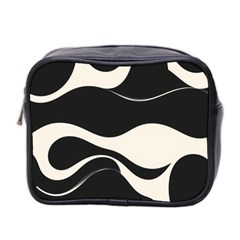 A Minimalist Pattern With Simple Lines And Shapes, Creating A Clean And Modern Aesthetic 06 Mini Toiletries Bag (two Sides)