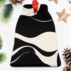 A Minimalist Pattern With Simple Lines And Shapes, Creating A Clean And Modern Aesthetic 06 Bell Ornament (two Sides)