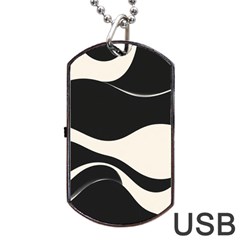 A Minimalist Pattern With Simple Lines And Shapes, Creating A Clean And Modern Aesthetic 06 Dog Tag Usb Flash (two Sides)