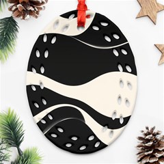 A Minimalist Pattern With Simple Lines And Shapes, Creating A Clean And Modern Aesthetic 06 Ornament (oval Filigree) by myclothy