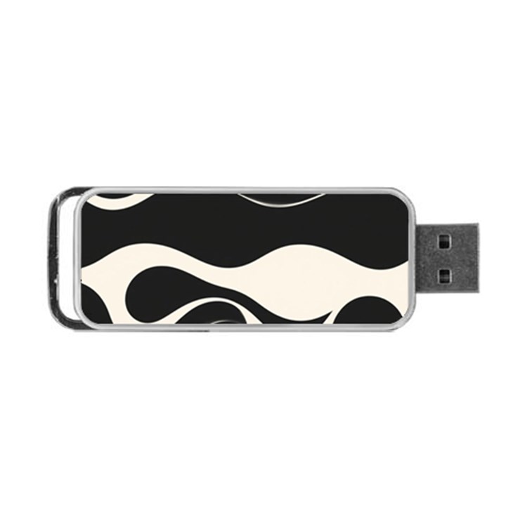 A Minimalist Pattern With Simple Lines And Shapes, Creating A Clean And Modern Aesthetic 06 Portable USB Flash (One Side)