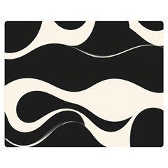 A Minimalist Pattern With Simple Lines And Shapes, Creating A Clean And Modern Aesthetic 06 Premium Plush Fleece Blanket (medium)