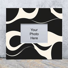 A Minimalist Pattern With Simple Lines And Shapes, Creating A Clean And Modern Aesthetic 06 White Wall Photo Frame 5  X 7 