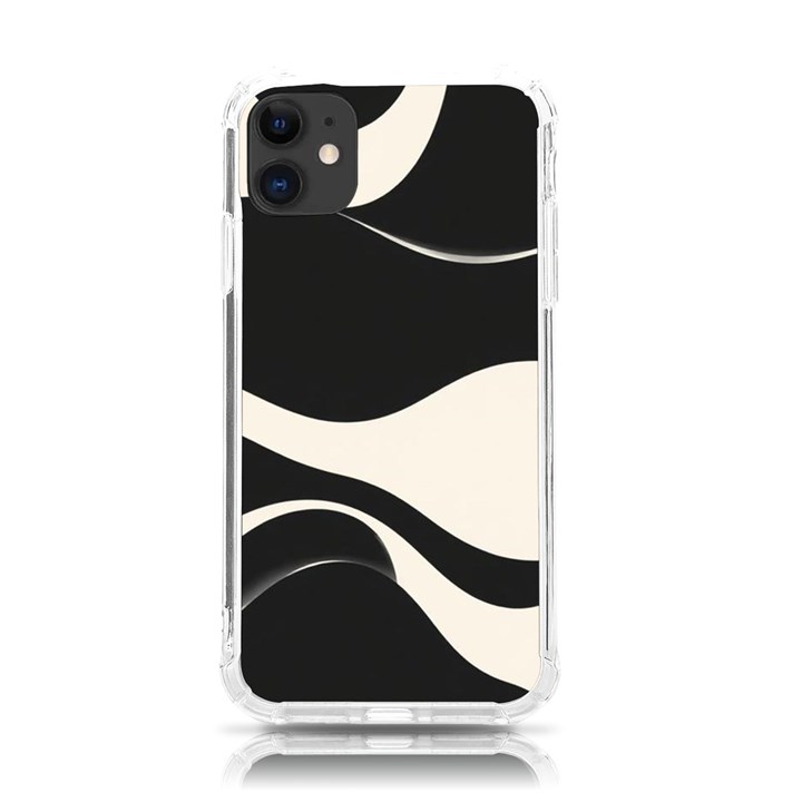 A Minimalist Pattern With Simple Lines And Shapes, Creating A Clean And Modern Aesthetic 06 iPhone 11 TPU UV Print Case