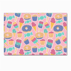 Ice Cream Donut Sweets Candie Postcard 4 x 6  (pkg Of 10)