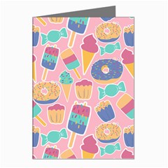 Ice Cream Donut Sweets Candie Greeting Cards (pkg Of 8)